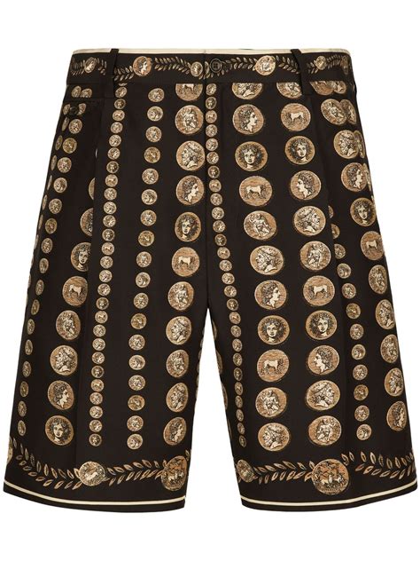 bermuda dolce gabbana|Dolce&Gabbana Bermuda Print Shorts Black .